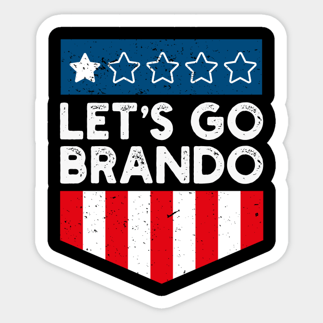 let's Go Brandon Sticker by BadrooGraphics Store